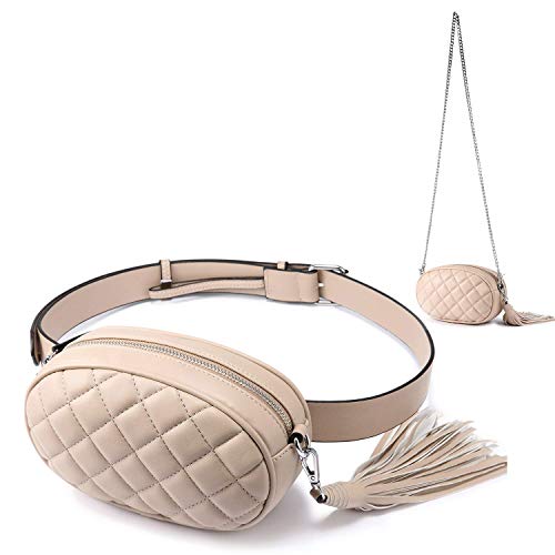 JNHVMC Cherry Simple Belt Bag Multifunction Lovely Women Pack Pu Leather Chest Pack Cell Phone Waist Bag